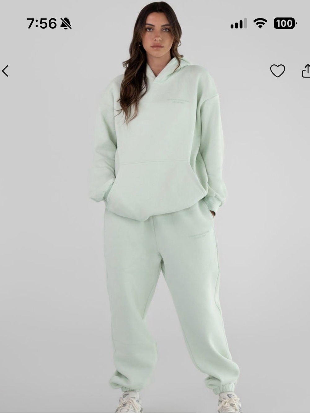 Relaxed Mint Green Hoodie & Joggers Set - Women's Casual Loungewear